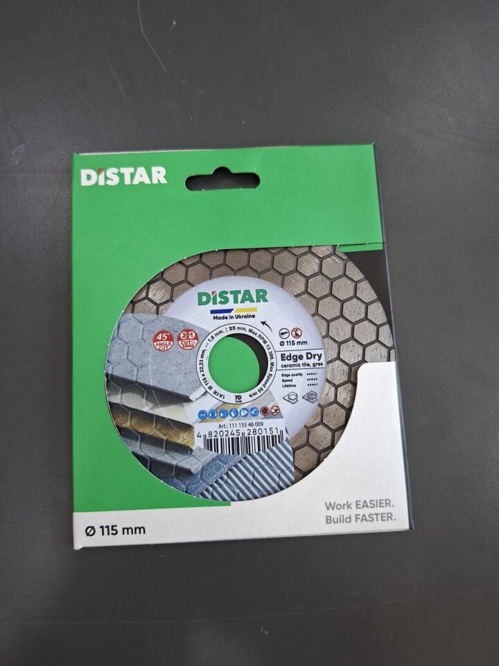 Distar Edge Dry 115mm 45 Derece Pah Kesme Testeresi
