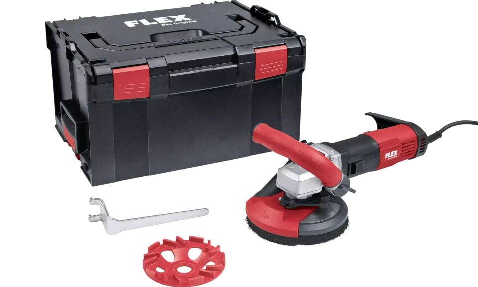 FLEX LD 16-8 125 R, Kit E-Jet 2400 Watt Beton Yüzey Yenileme Taşlama Makinesi