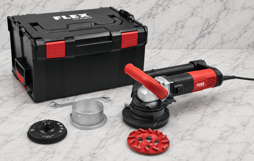FLEX RE 16-5 115, Kit E-Jet Beton Yüzey Yenileme Taşlama Makinesi