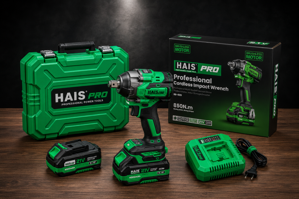 HAISPRO Profesyonel Darbeli Somun Sıkma 850 Nm 21 V