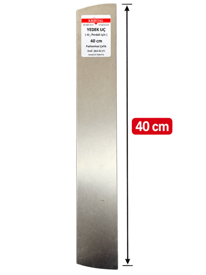 ALUMINYUM PERDAH  40CM  INOX YEDEK UÇ